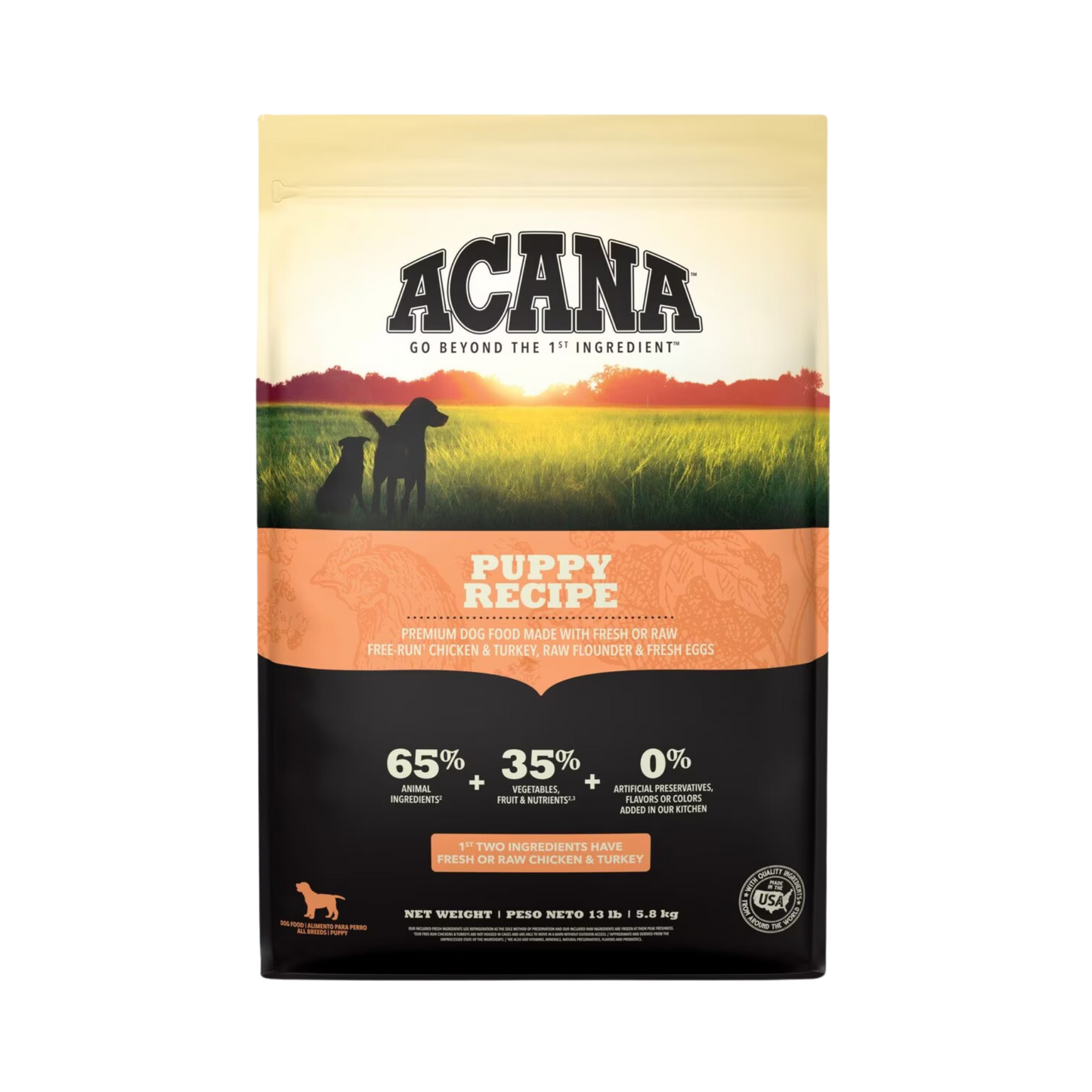 Acana Puppy Recipe Dry Dog Food - Pups & Cubs Premium Pet Food