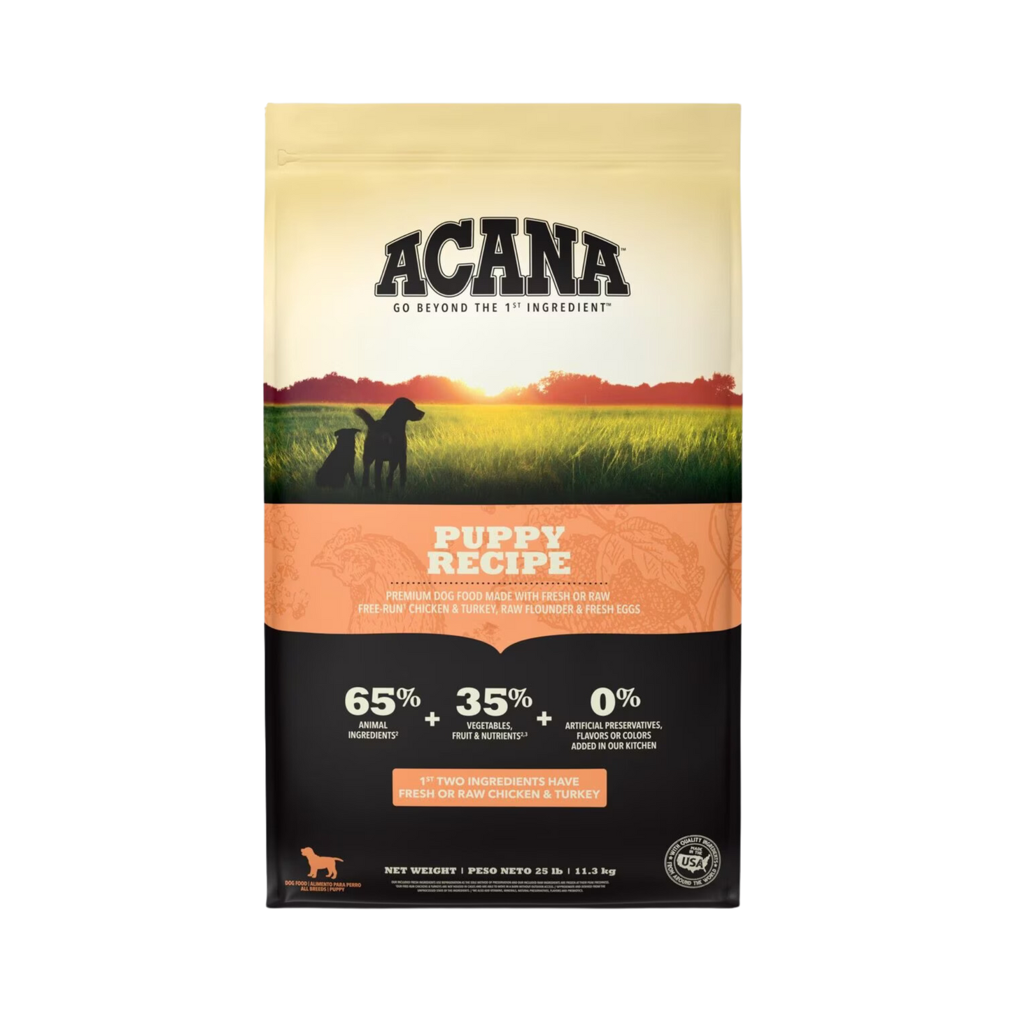 Acana Puppy Recipe Dry Dog Food - Pups & Cubs Premium Pet Food