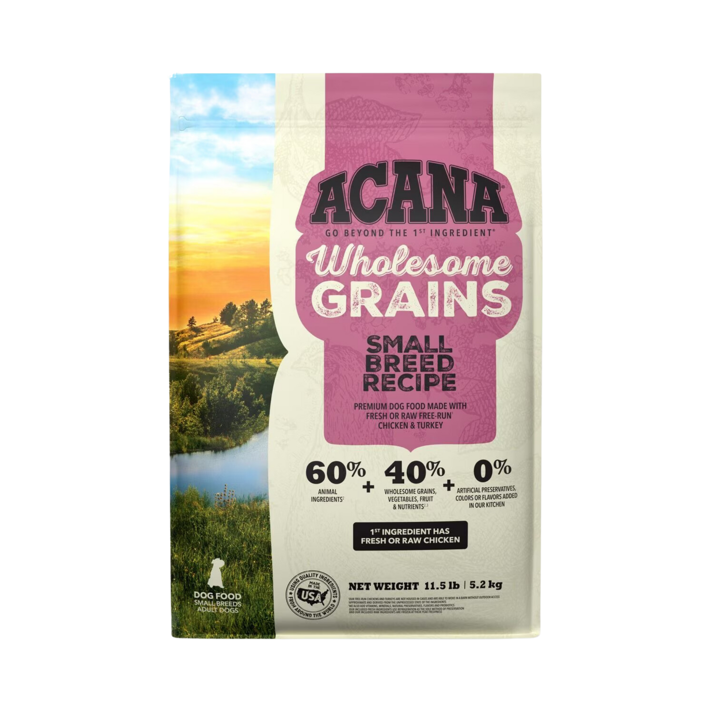Acana Wholesome Grains, Small Breed Recipe Dry Dog Food