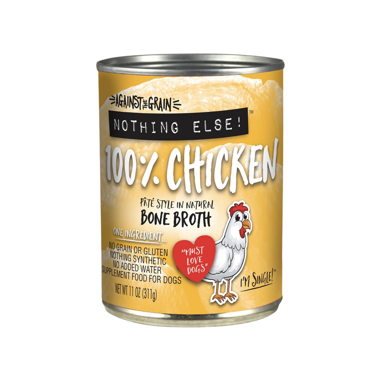 Against The Grain Nothing Else 100% Chicken Wet Dog Food