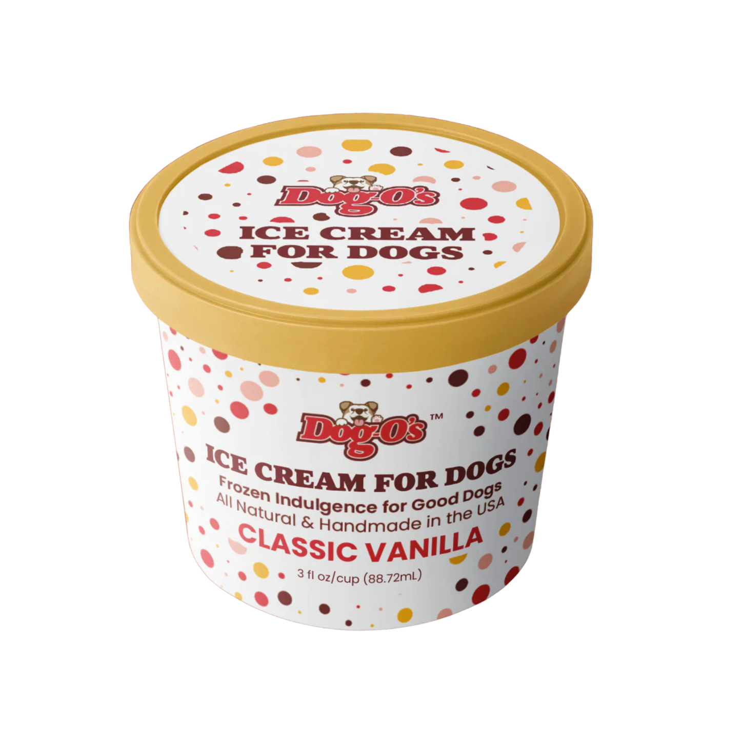 Big O's Classic Vanilla Ice Cream for Dogs