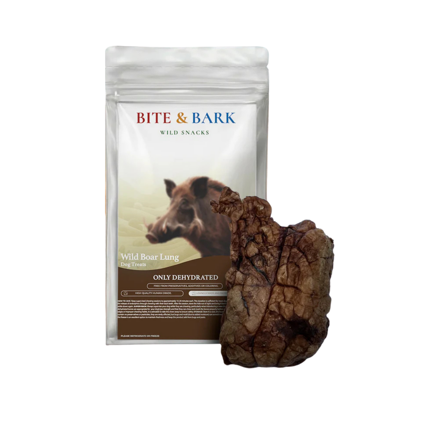 Bite & Bark Dehydrated Wild Boar Lung