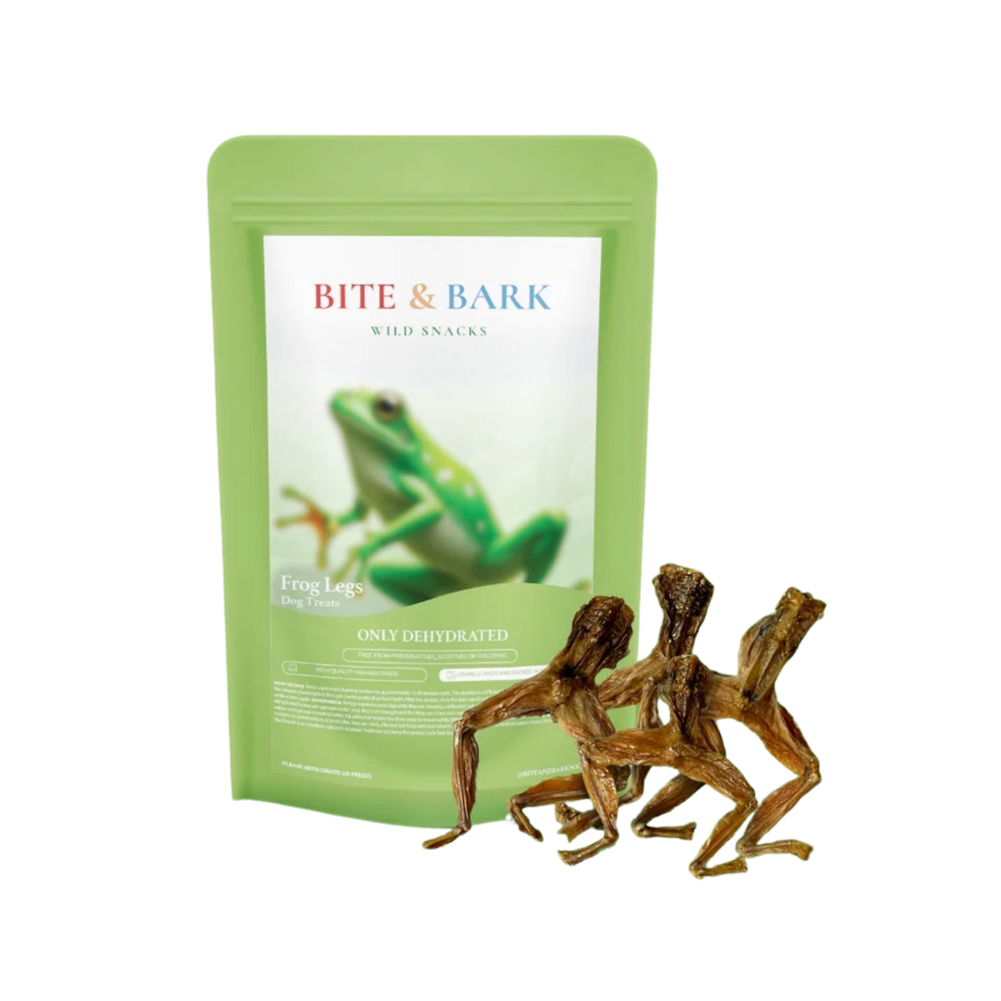 Bite & Bark Wild Snacks Frog Legs for Dogs & Cats