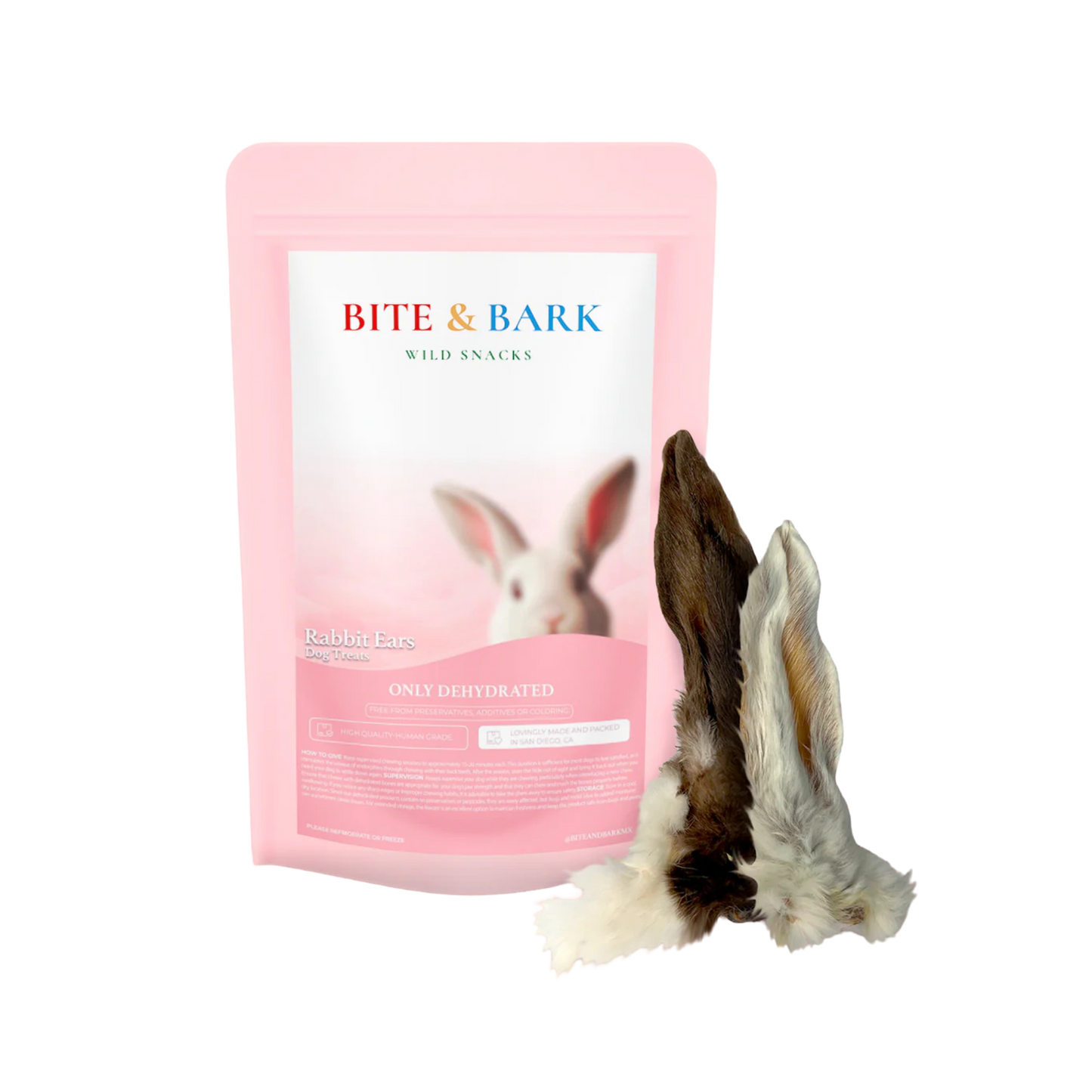 Bite & Bark Wild Snacks Rabbit Ears for Dogs & Cats
