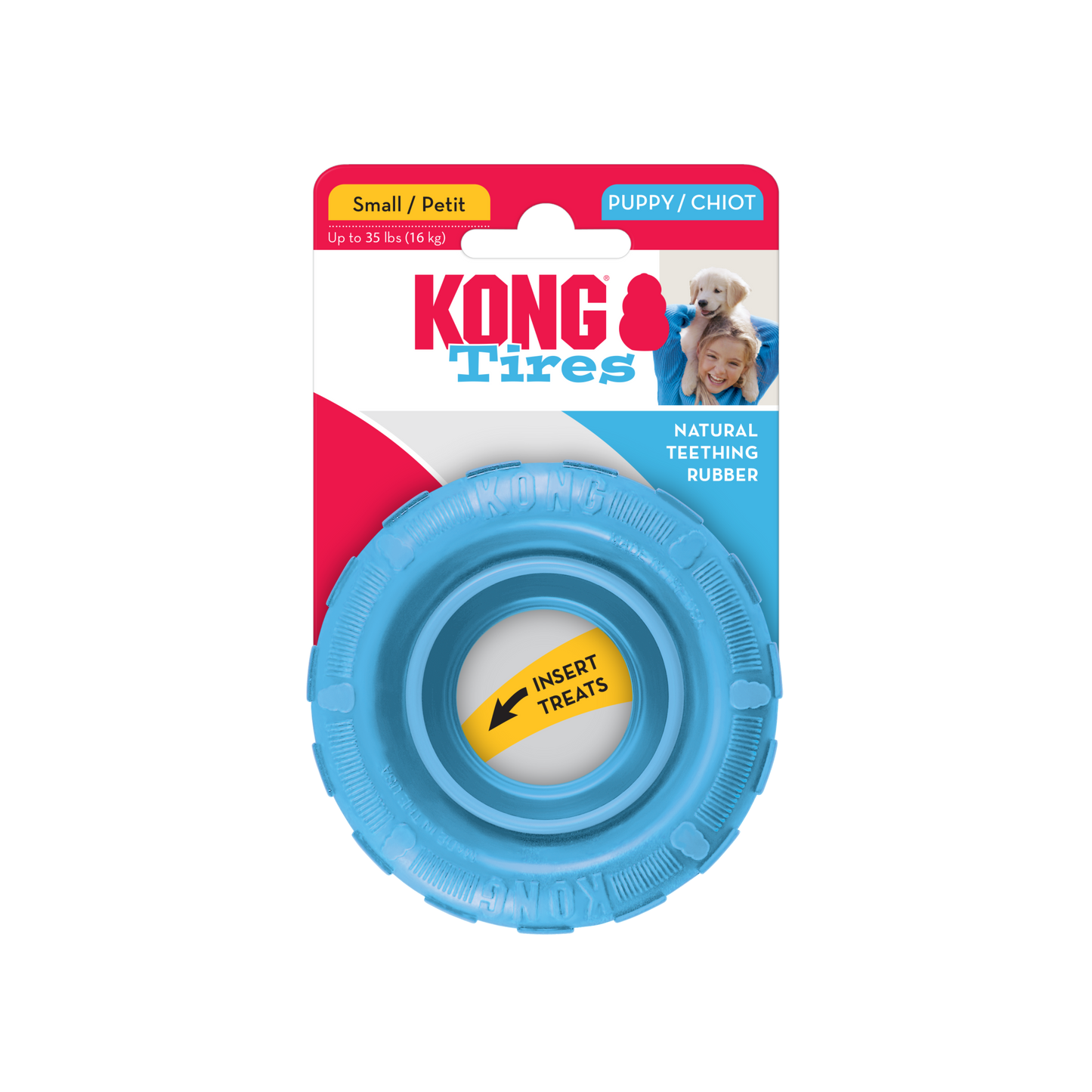 Kong Puppy Tires Treat Enrichment Toy