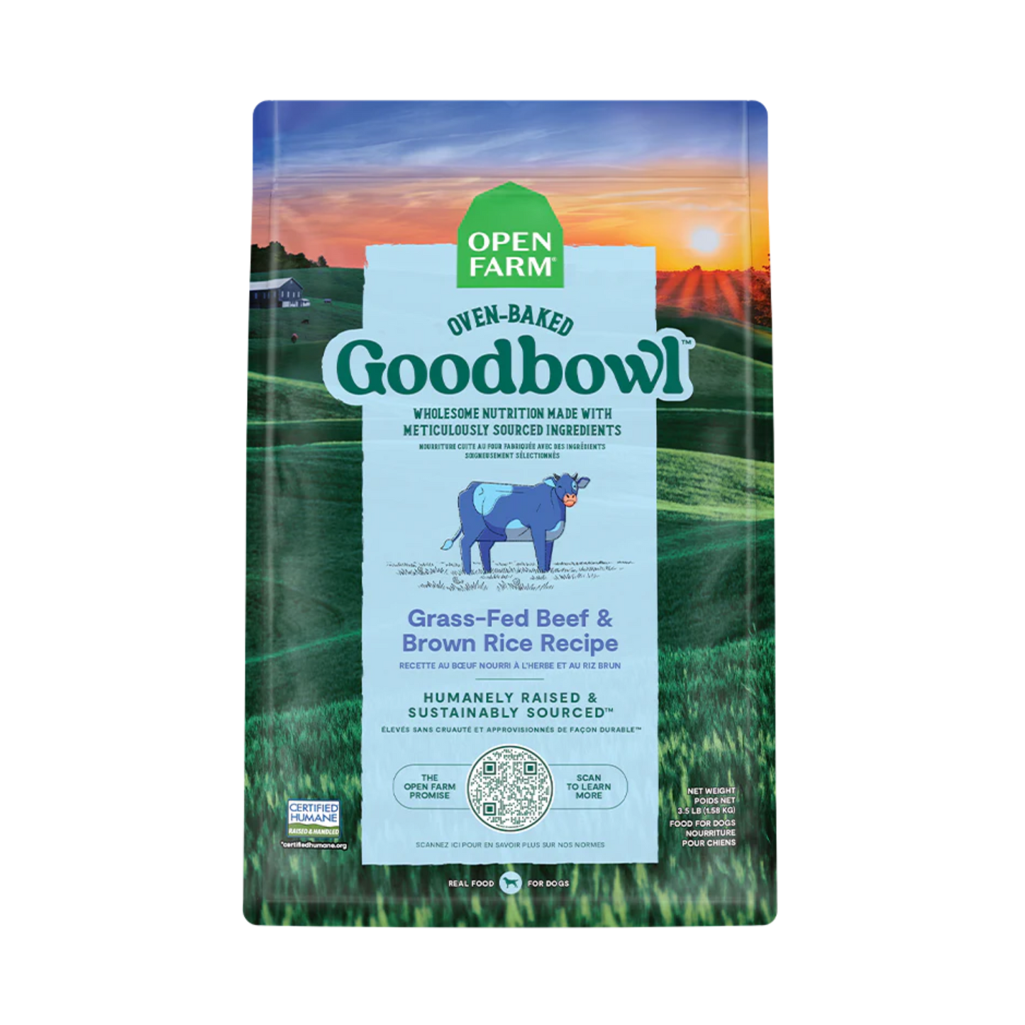Open Farm Goodbowl Grass-Fed Beef & Brown Rice Recipe for Dogs