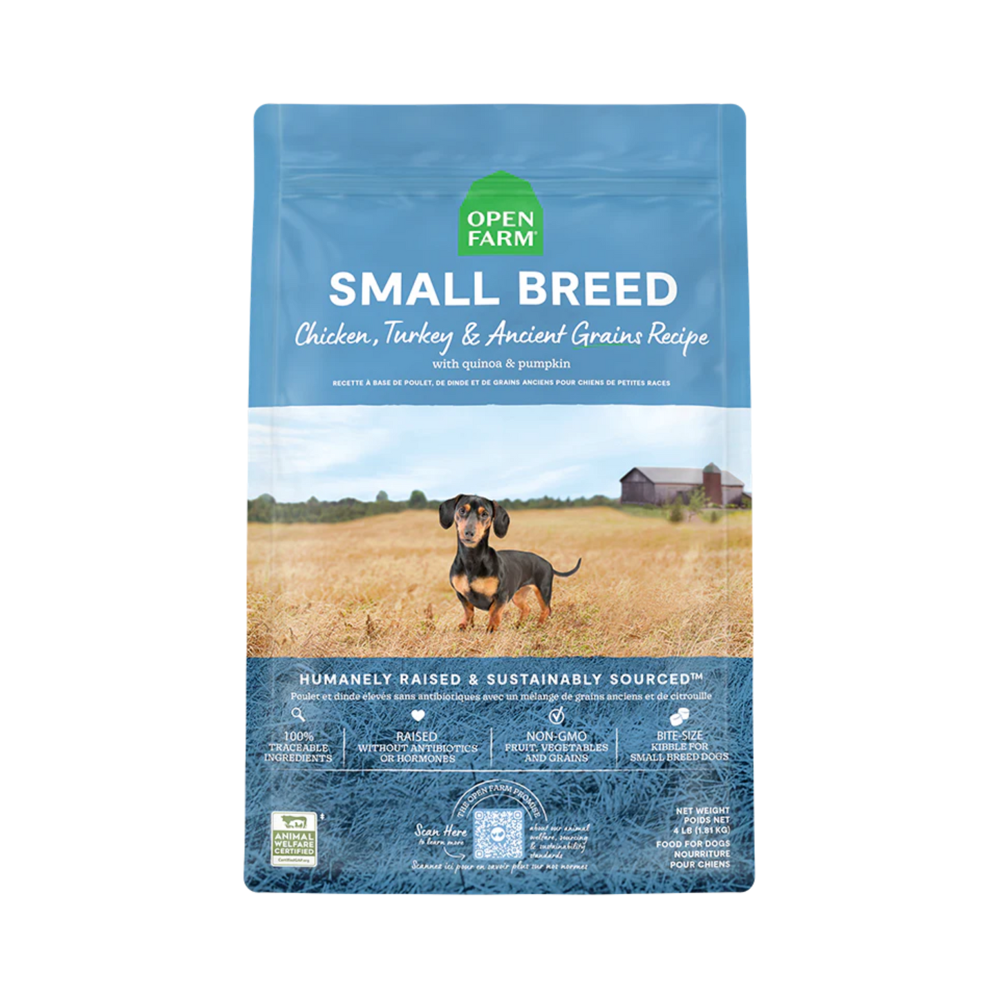 Open Small Breed Ancient Grains Dry Dog Food