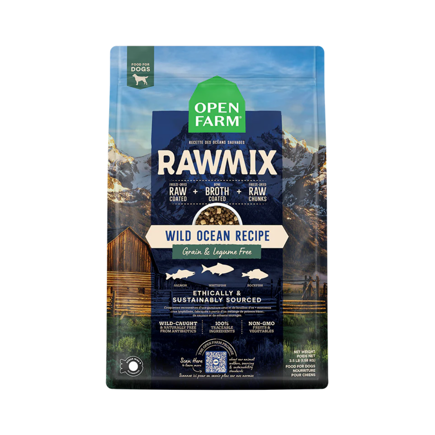 Open Farm Wild Ocean Grain-Free RawMix Dry Dog Food