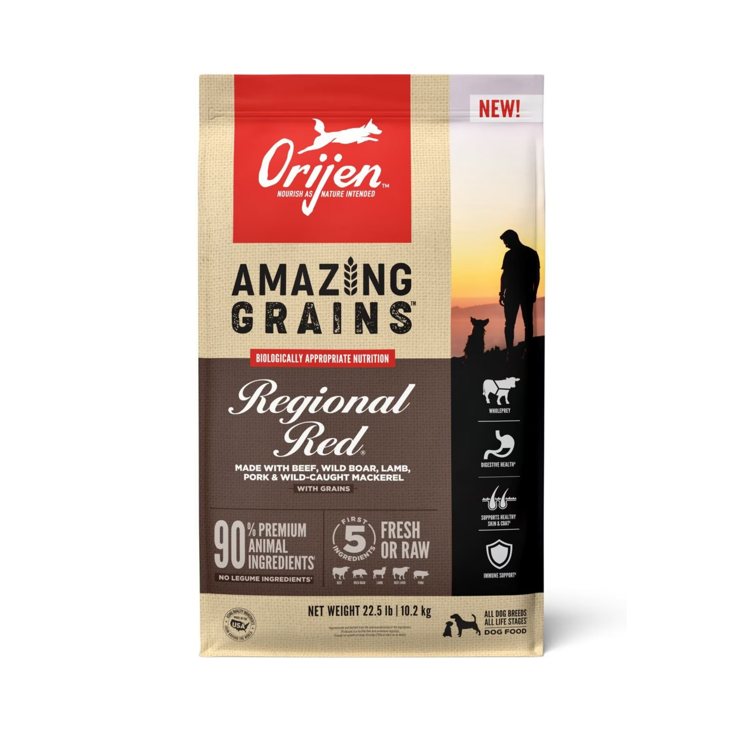 Orijen Amazing Grains Regional Red Dry Dog Food