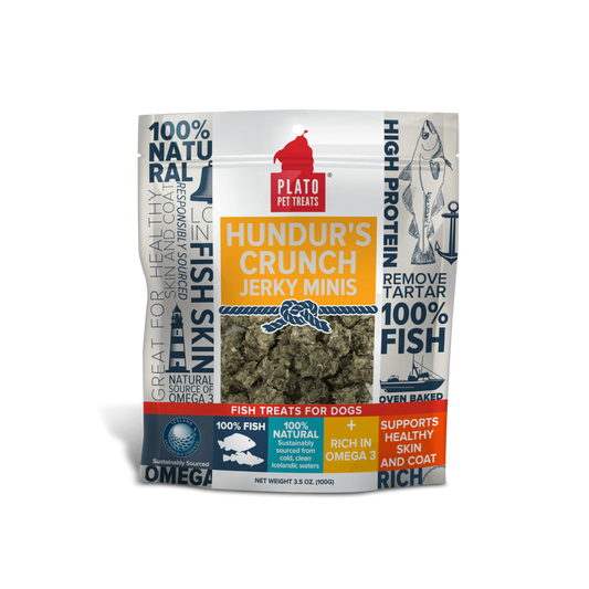 Plato Hundur's Crunch Jerky Minis Fish Dog Treats