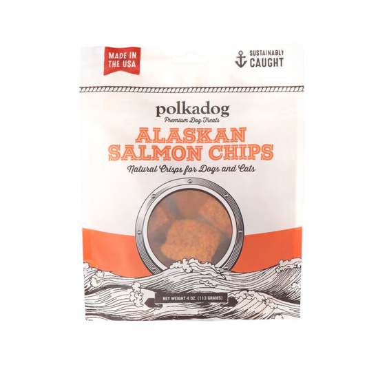 Polkadog Alaskan Salmon Chips for Dogs & Cats