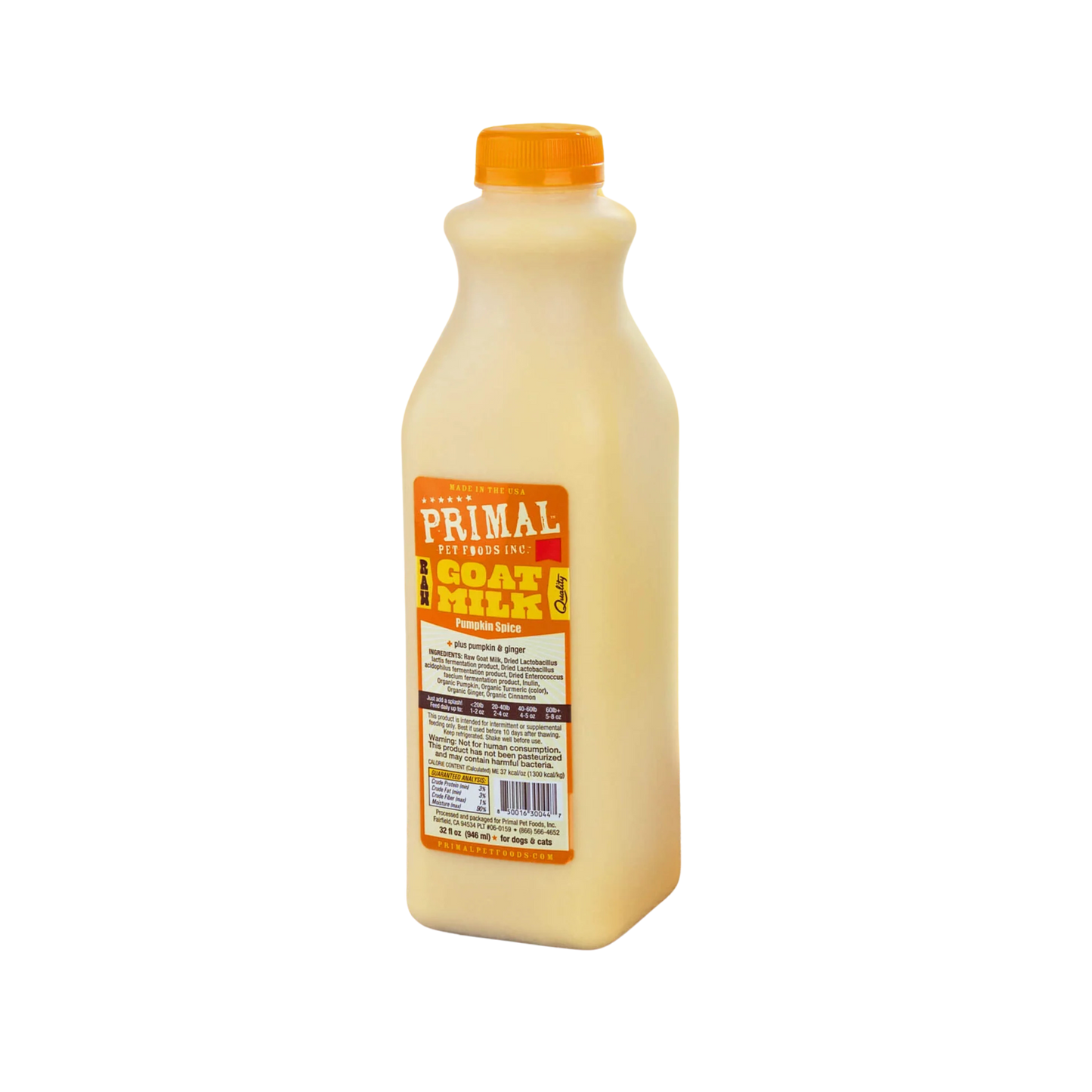 Primal Frozen Raw Goat Milk