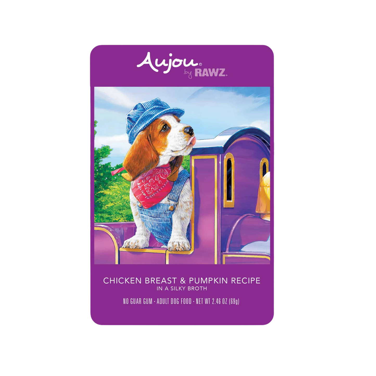 Rawz Aujou Shreds Dog Food in a Pouch