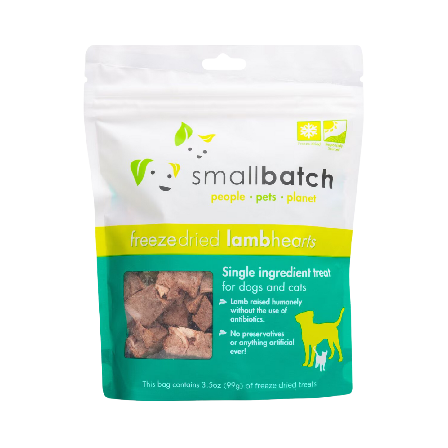 Smallbatch Freeze-Dried Lamb Hearts
