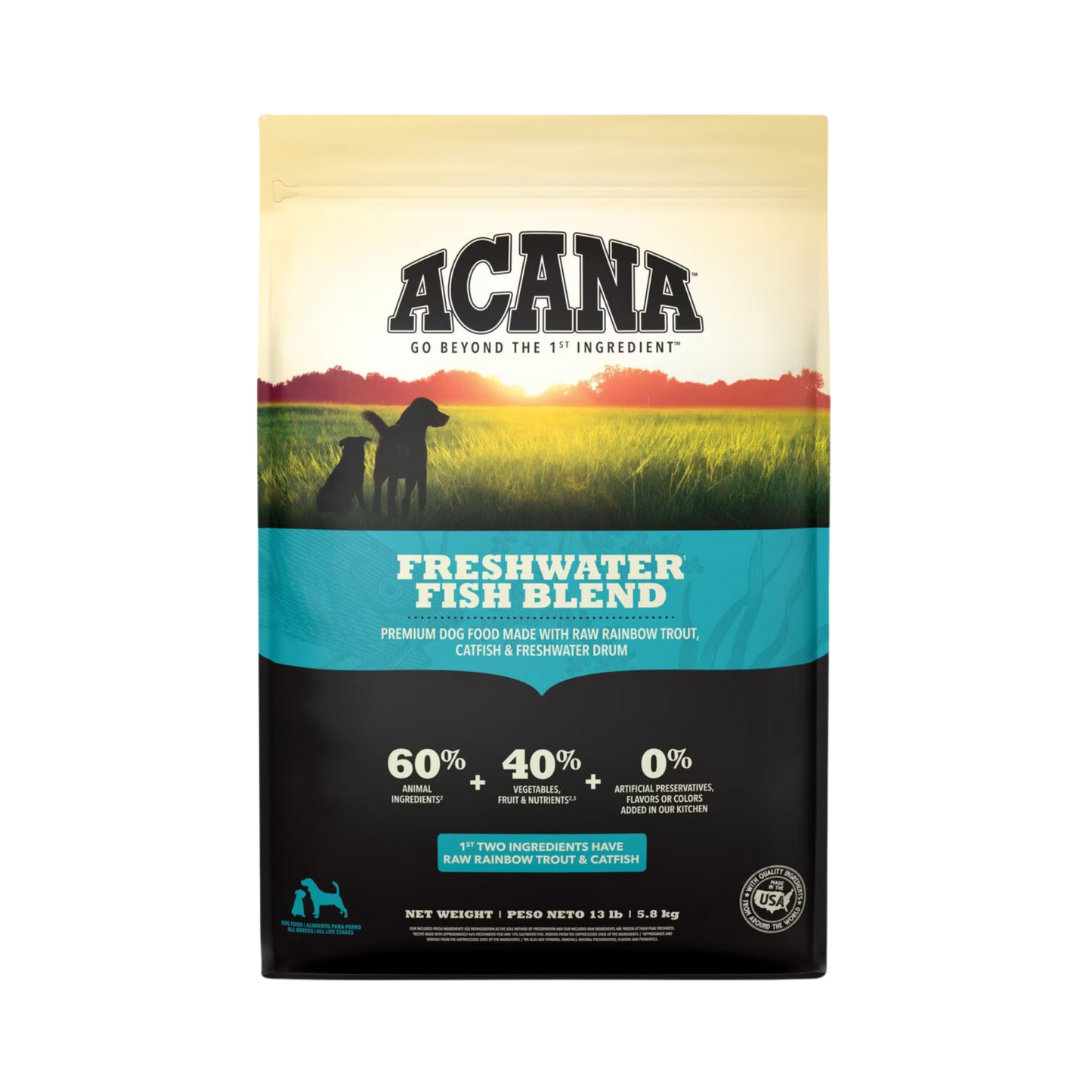 Acana Freshwater Fish Blend Dry Dog Food - Pups & Cubs Premium Pet Food