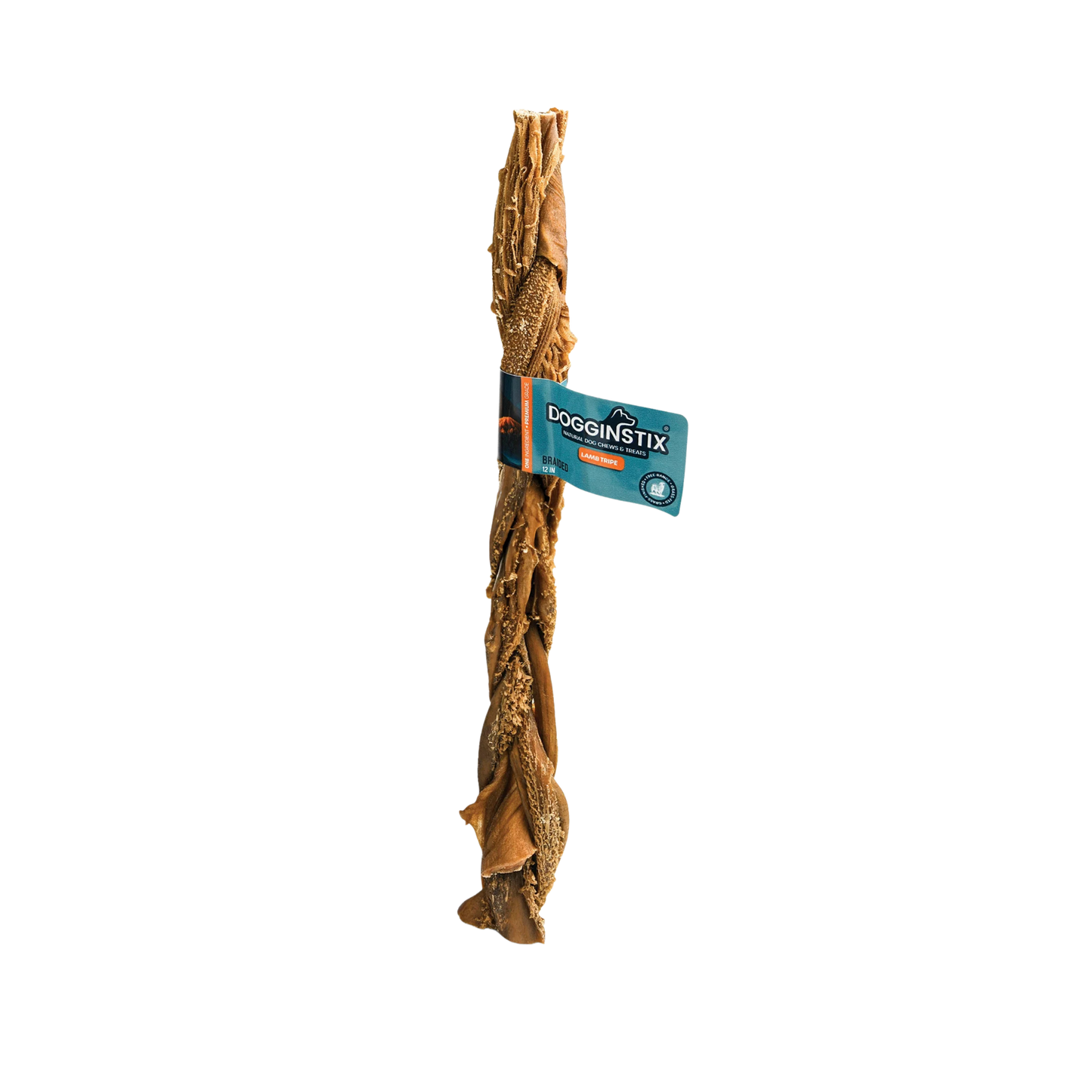 Dogginstix 12" Braided Lamb Tripe, 1ct