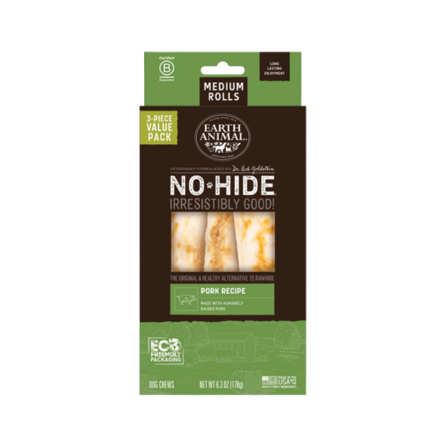 Earth Animal No-Hide Pork Rolls