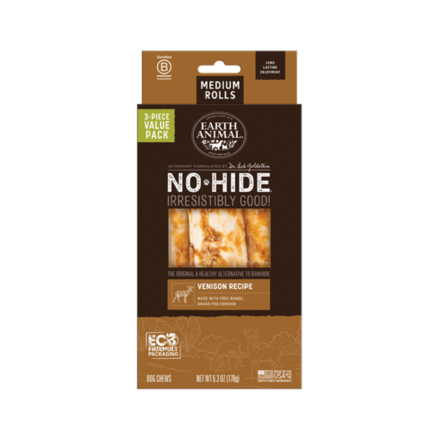 Earth Animal No-Hide Venison Rolls