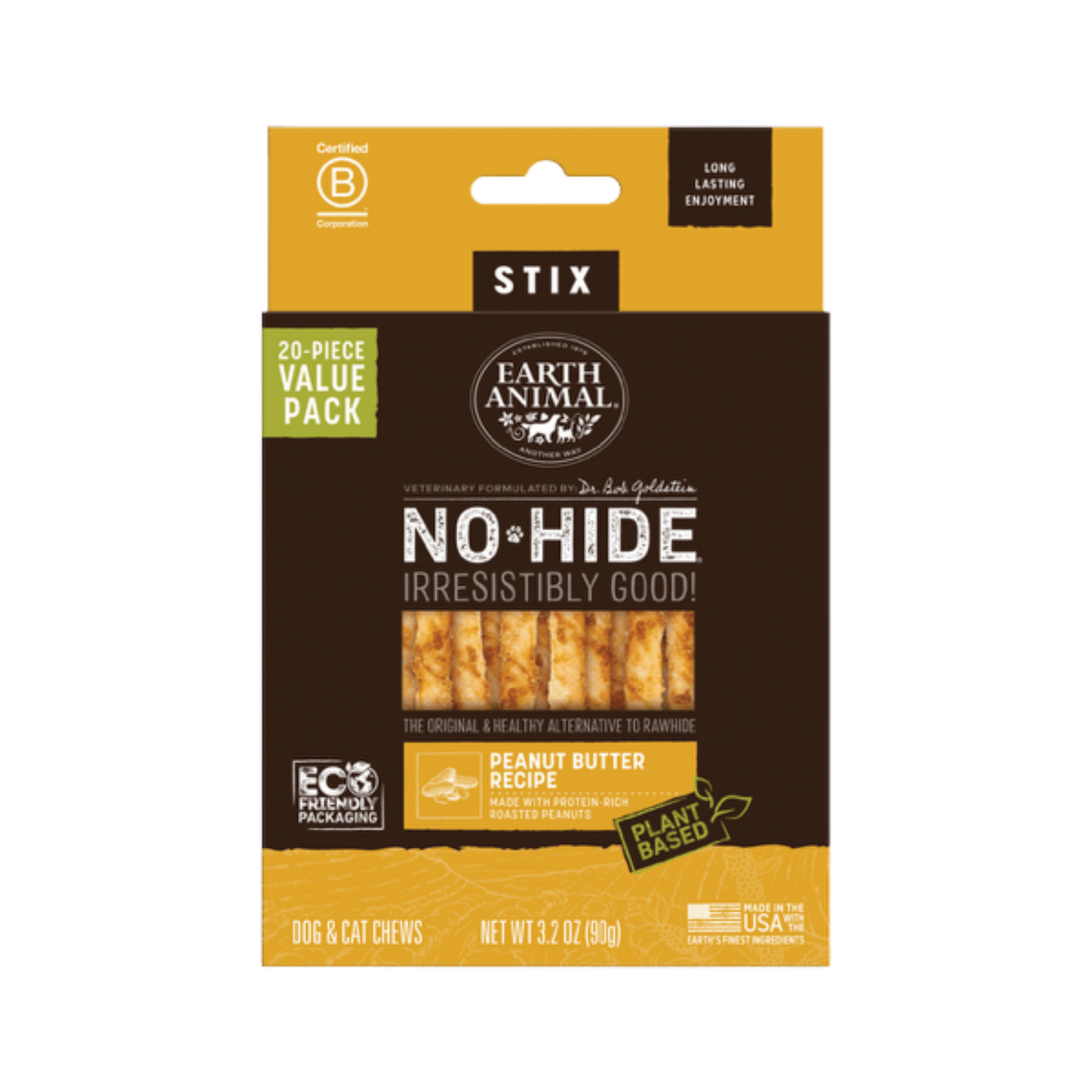 Earth Animal No-Hide Peanut Butter Stix