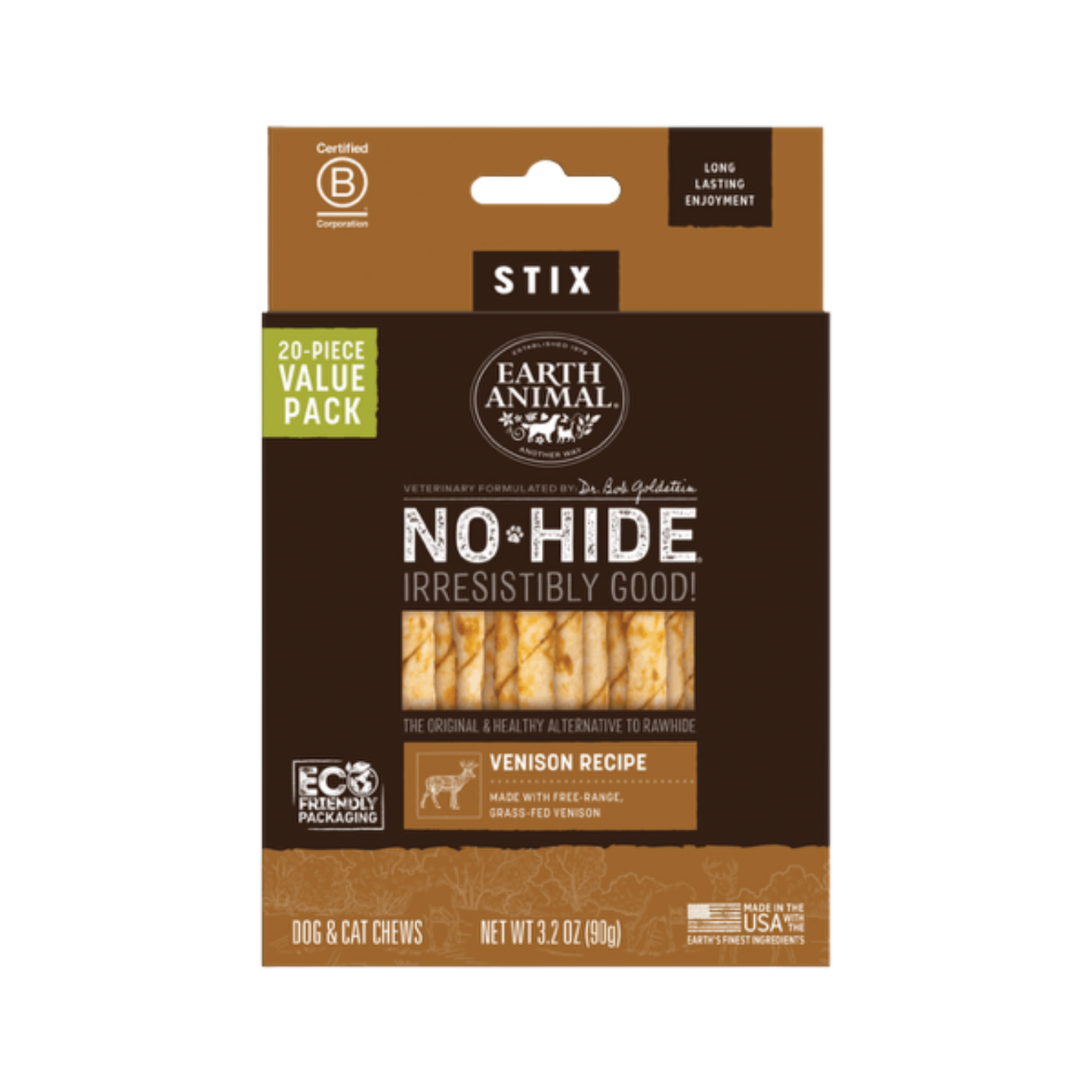 Earth Animal No-Hide Venison Stix