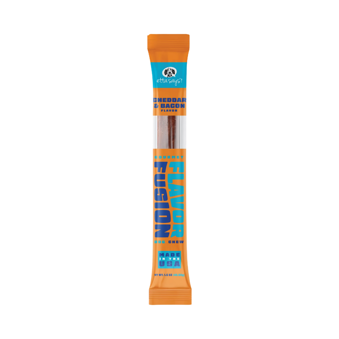 Etta Says Flavor Fusion Gourmet Adult Cheese & Bacon Flavor Natural Dog Chew, 1 Count