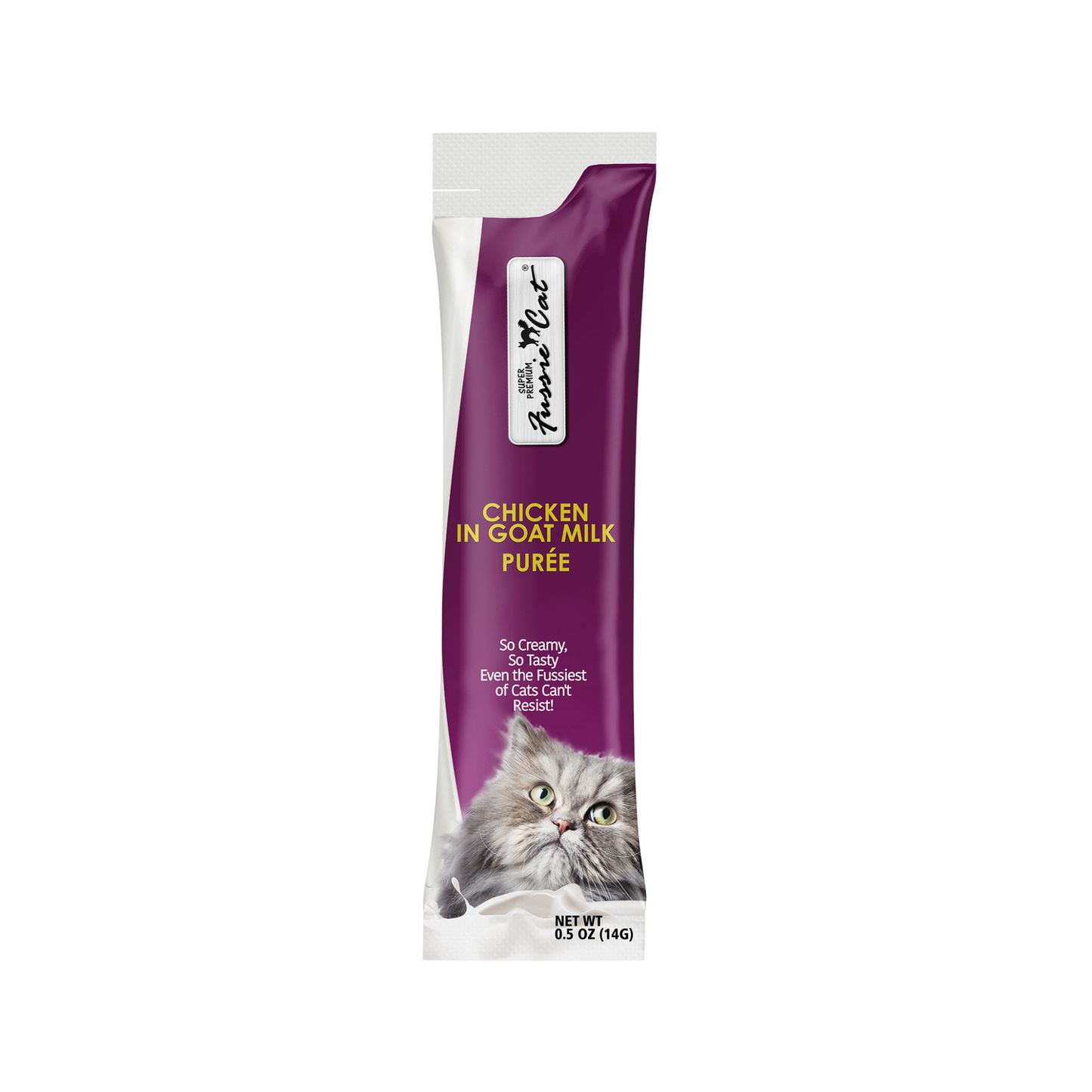 Fussie Cat Goat Milk Puree Lickable Cat Treat
