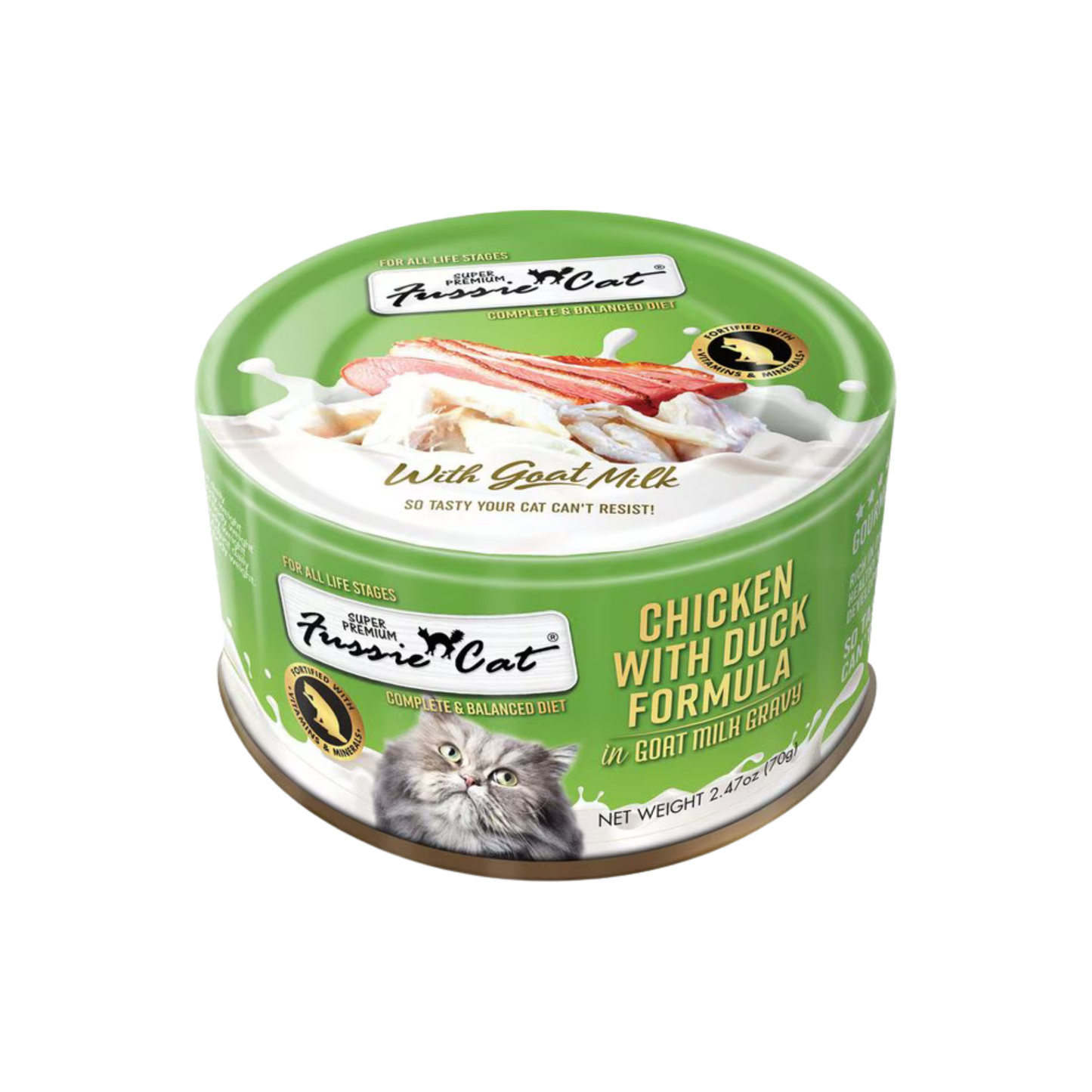 Fussie Cat Chicken with Duck in Goat Milk Wet Cat Food