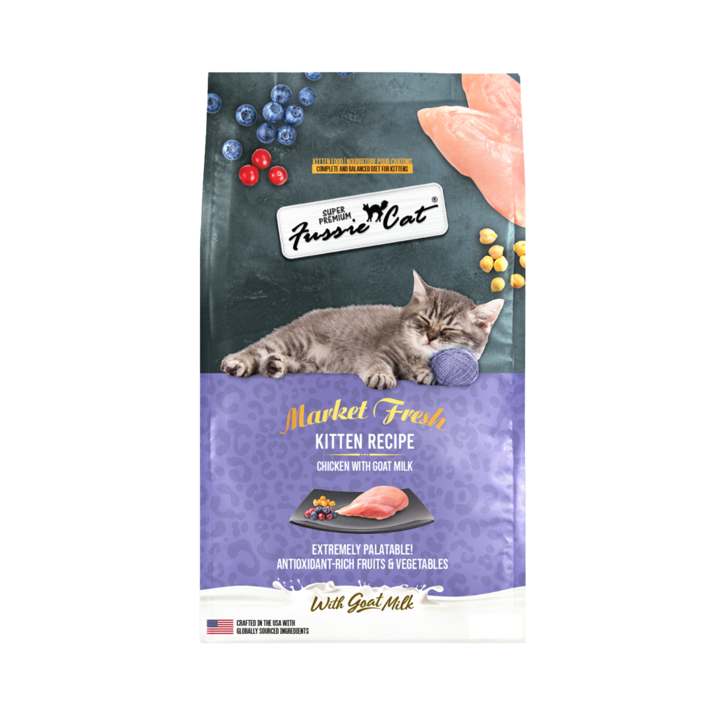 Fussie Cat Market Fresh Chicken with Goat Milk Kitten Recipe