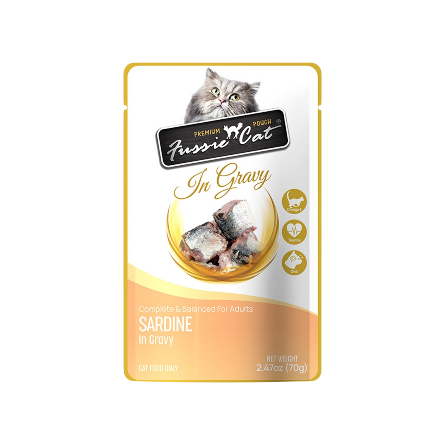 Fussie Cat Sardine in Gravy Pouch Recipe for Cats