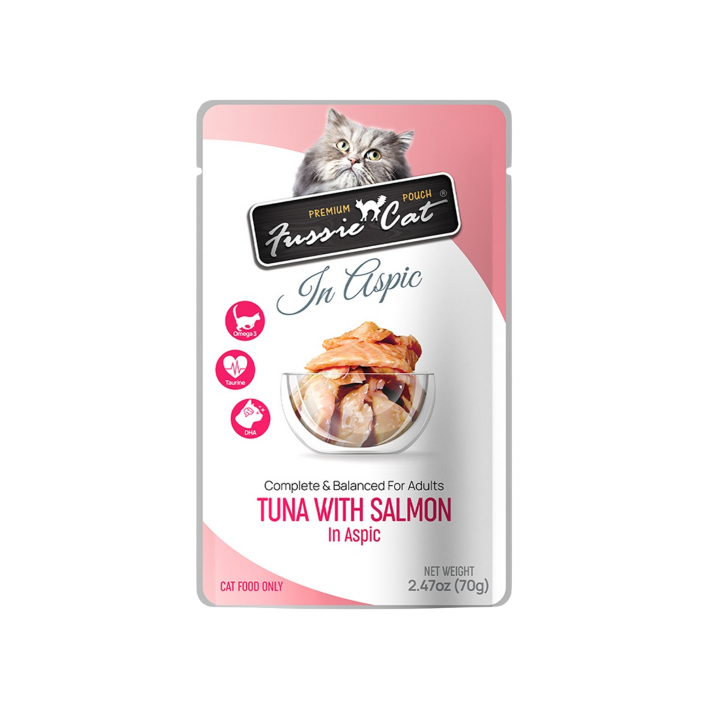 Fussie Cat Tuna with Salmon in Aspic Pouch Recipe