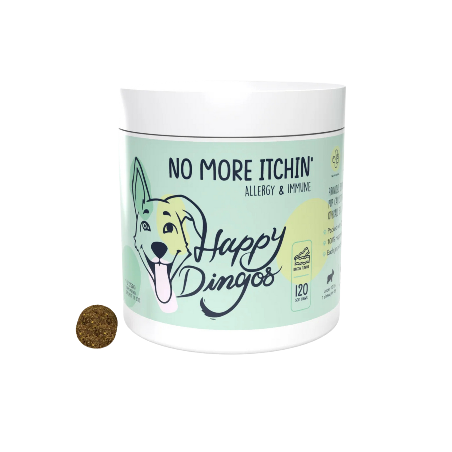 Happy Dingos No More Itchin' - Allergy & Immune Supplement for Dogs