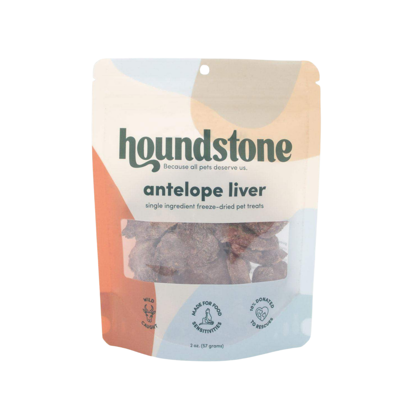 Houndstone Freeze-Dried Antelope Liver Dog Treats