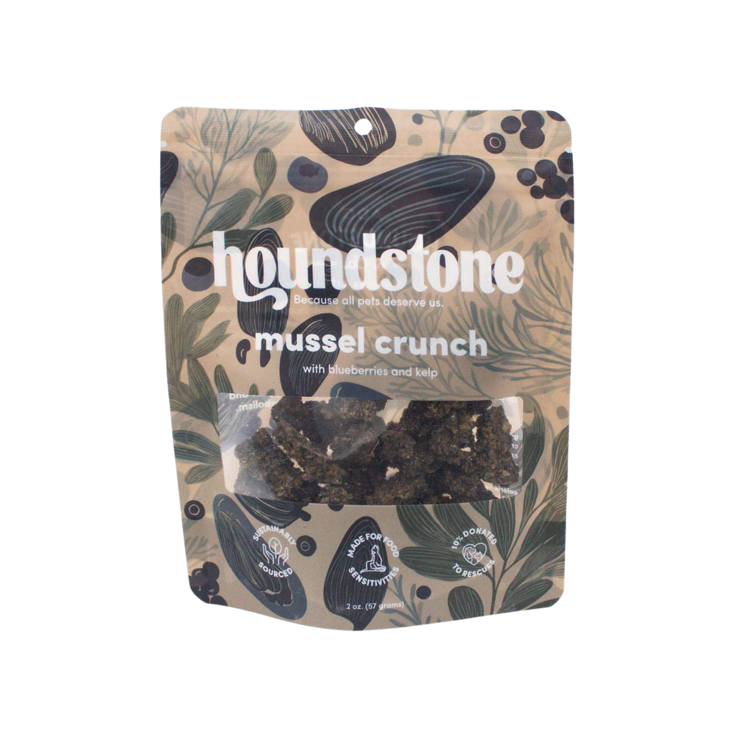 Houndstone Freeze-Dried Mussel Crunch Dog Treats