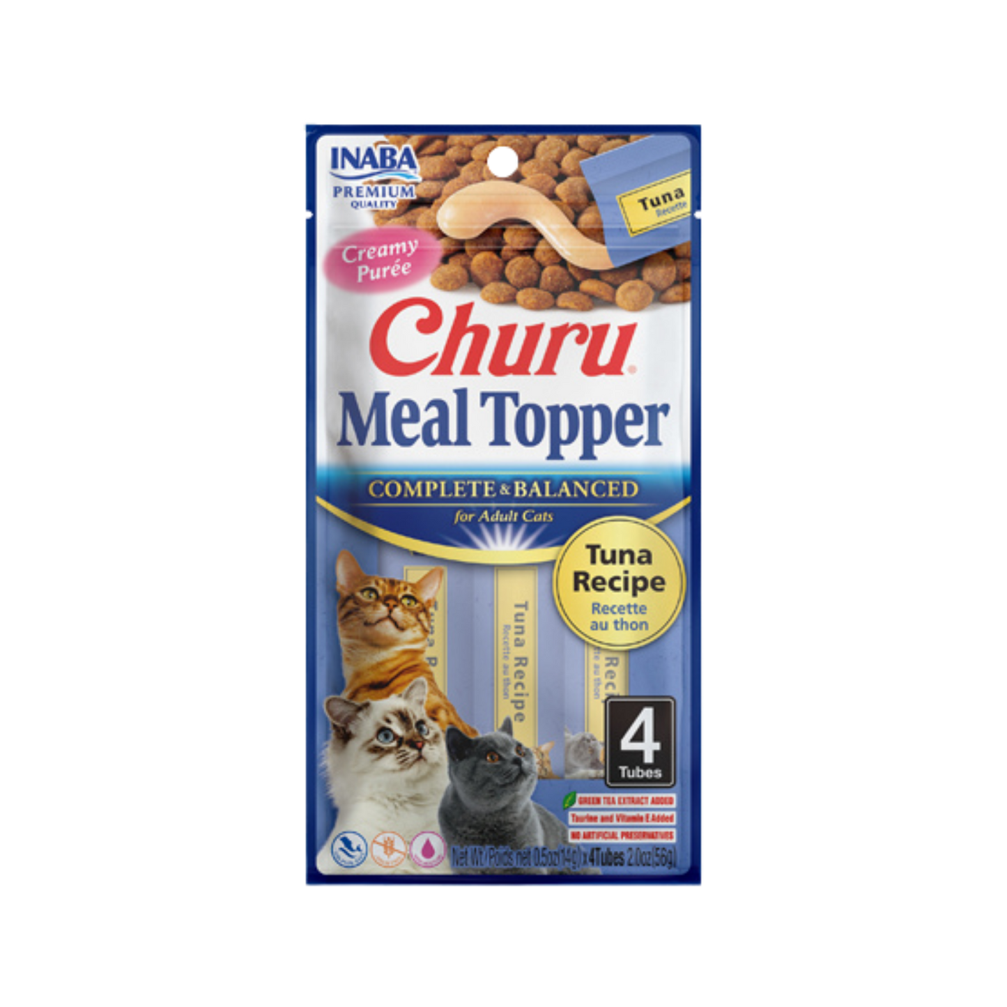 Inaba Churu Meal Topper Tuna Recipe for Cats, 2oz