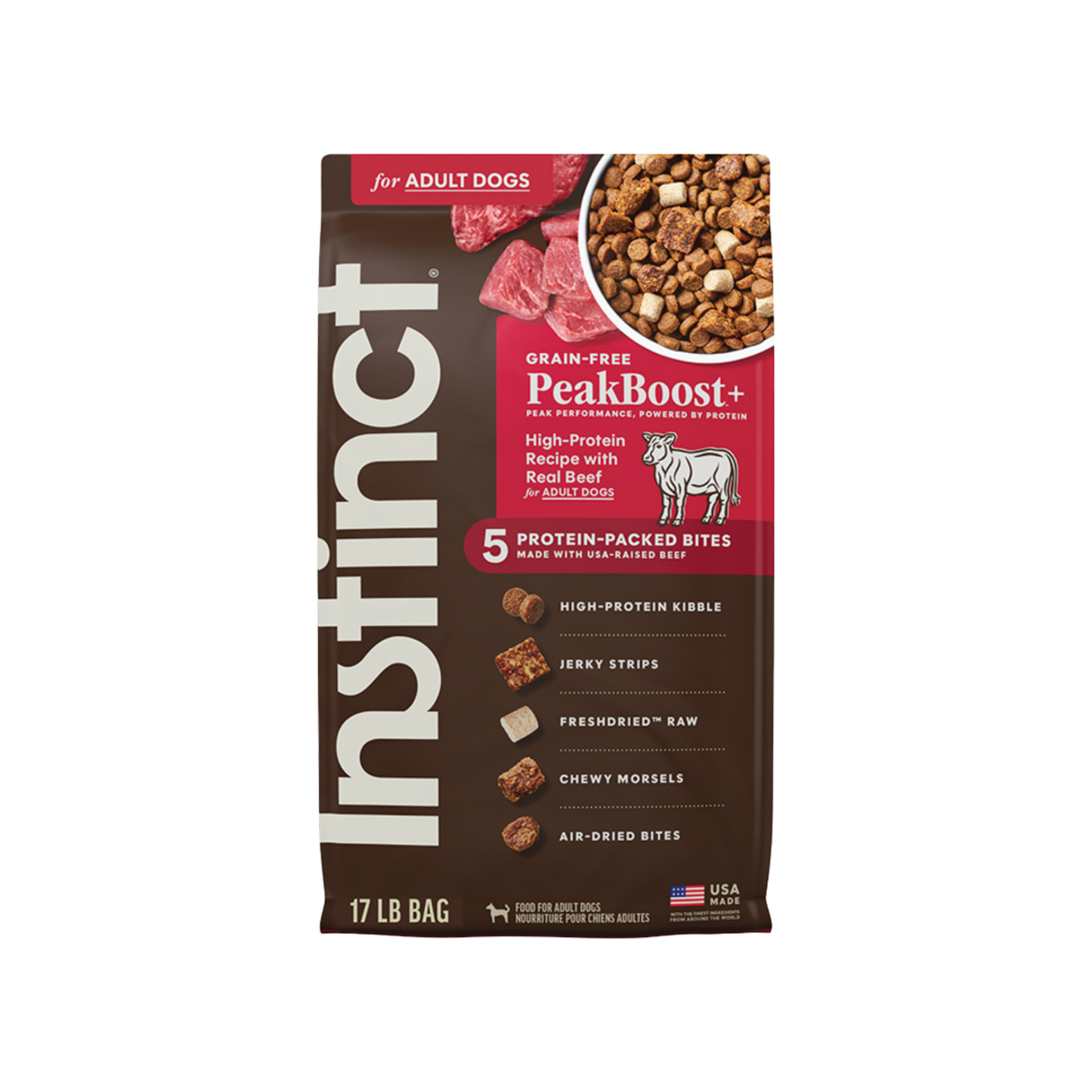 Instinct Grain Free PeakBoost+ Beef Recipe Dry Dog Food