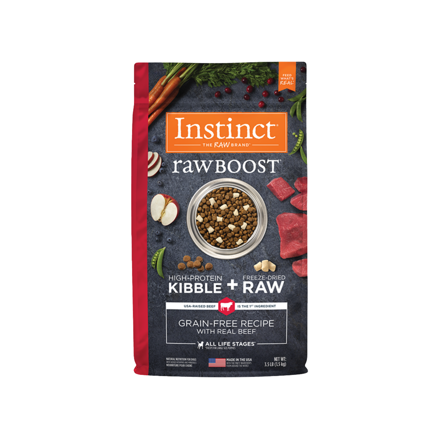 Instinct RawBoost Real Beef Recipe Dry Dog Food