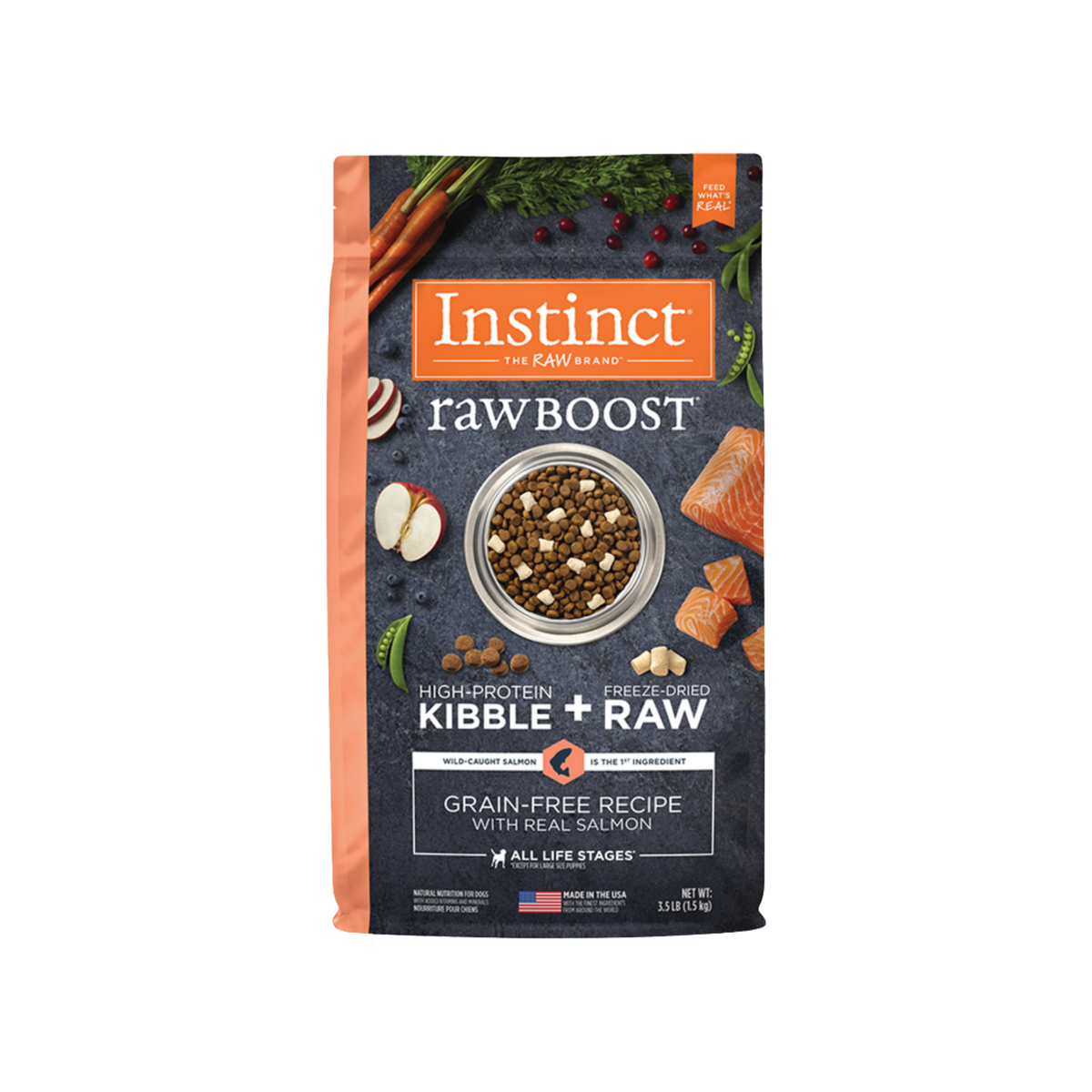 Instinct RawBoost Real Salmon Recipe Dry Dog Food