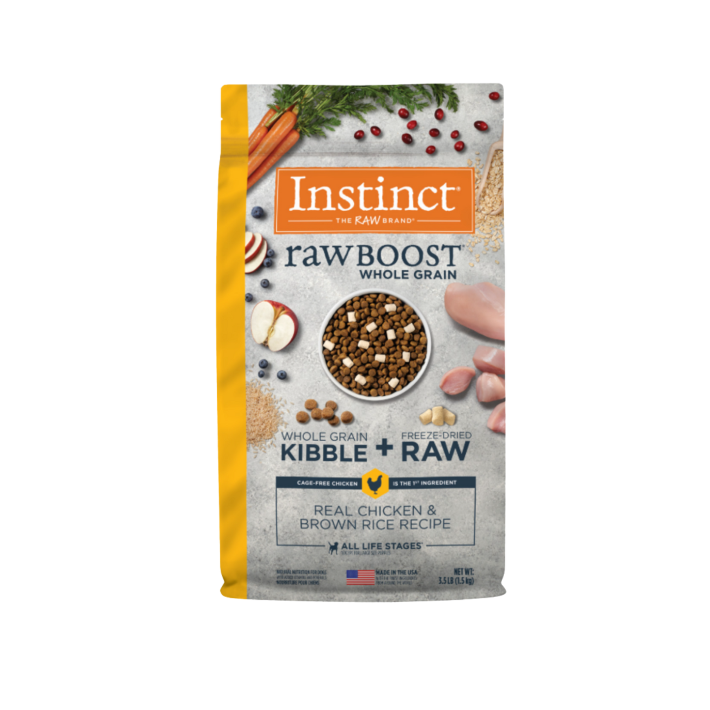 Instinct RawBoost Whole Grain Real Chicken & Brown Rice Recipe Dry Dog Food