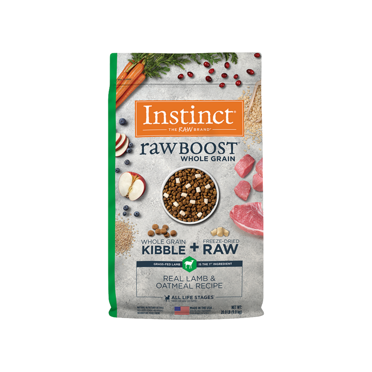 Instinct RawBoost Whole Grain Real Lamb & Oatmeal Recipe Dry Dog Food