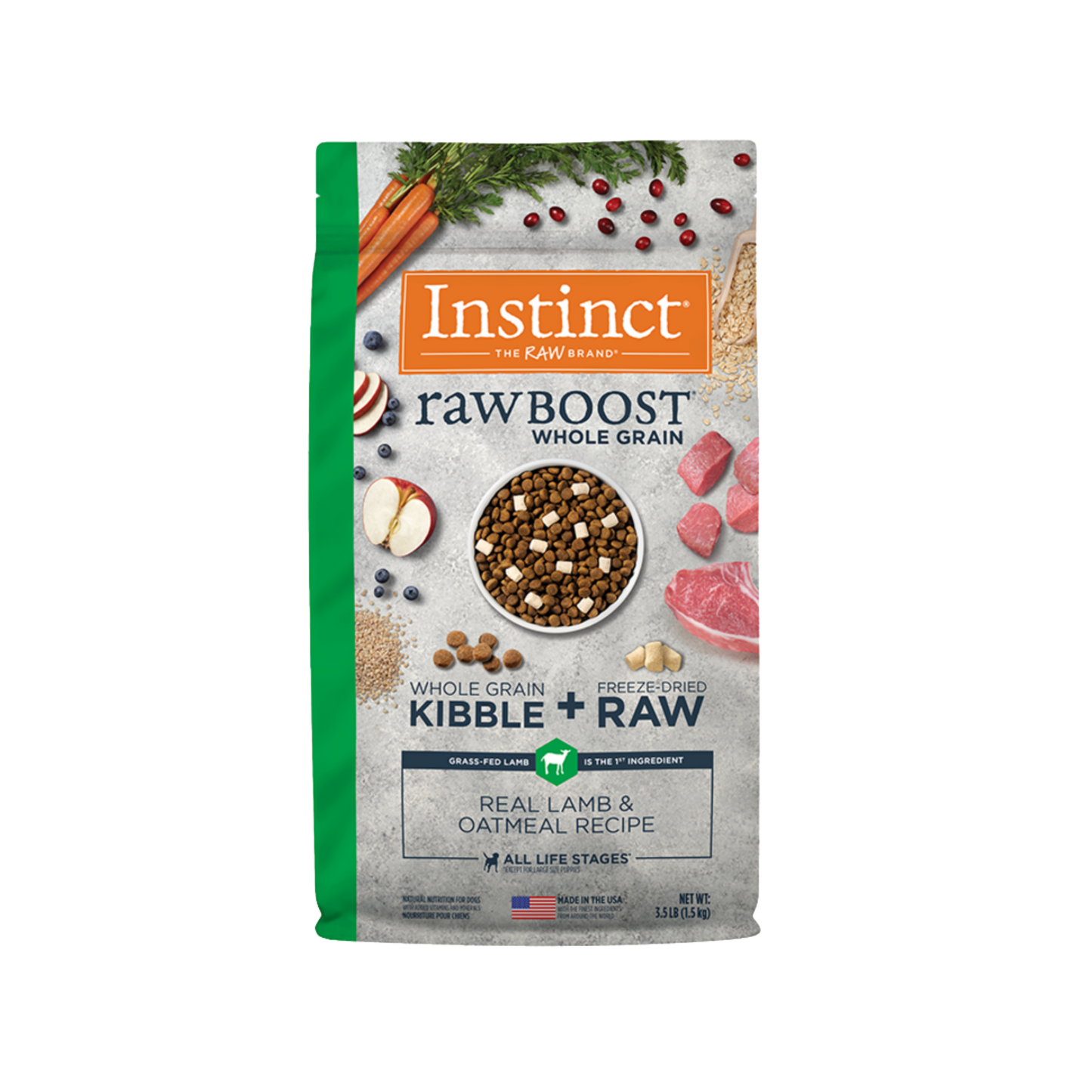 Instinct RawBoost Whole Grain Real Lamb & Oatmeal Recipe Dry Dog Food