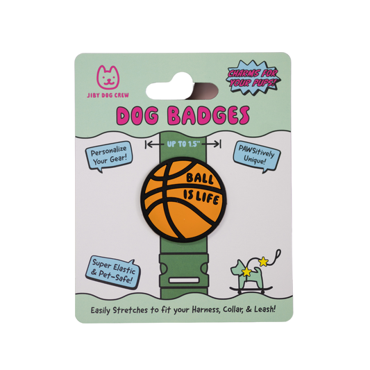 Jiby Basketball Dog Badge