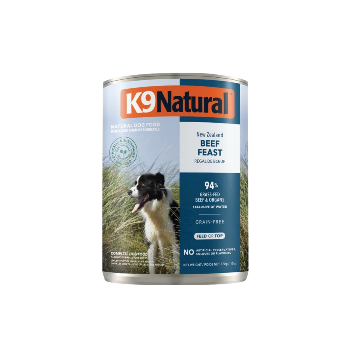 K9 Natural Beef Feast Canned Dog Food, 13oz