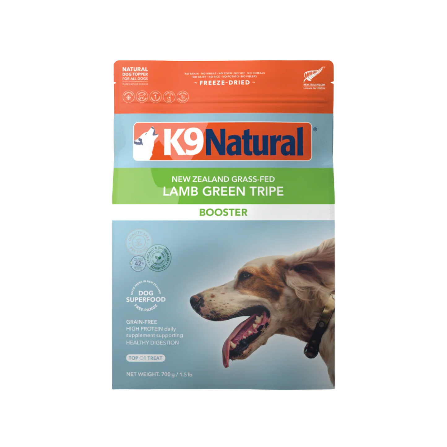 K9 Natural New Zealand Lamb Green Tripe Freeze-Dried Booster for Dogs