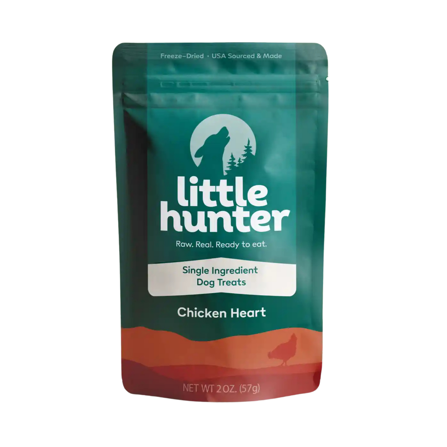 Little Hunter Freeze-Dried Chicken Heart Dog Treats
