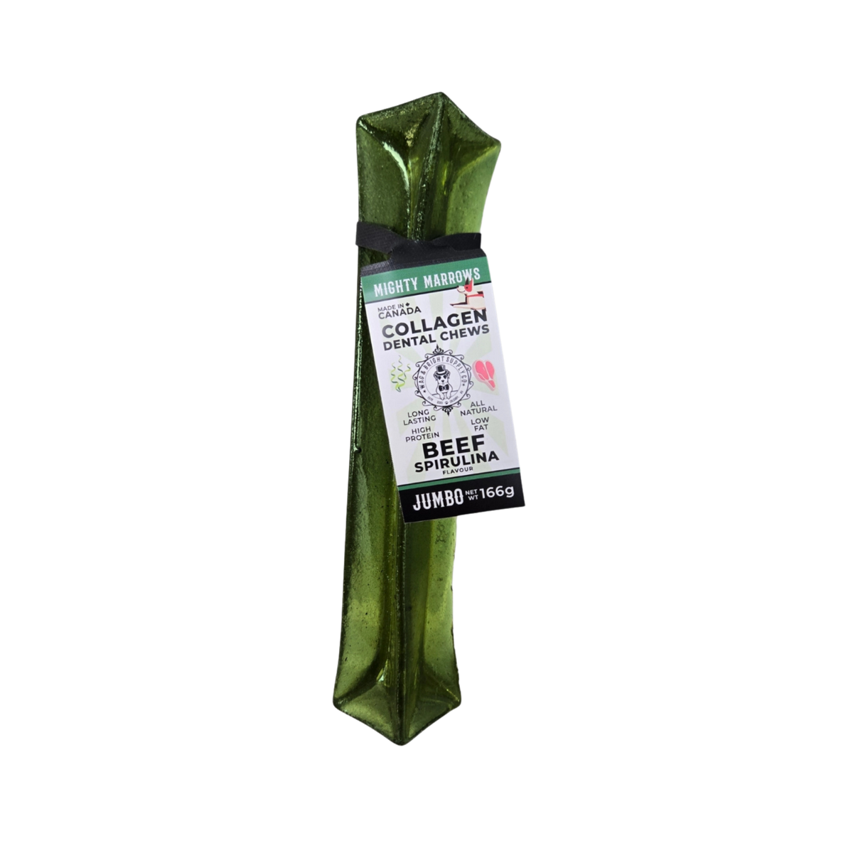 Mighty Marrows Spriula Beef Flavor Collagen Dental Chews, 95g