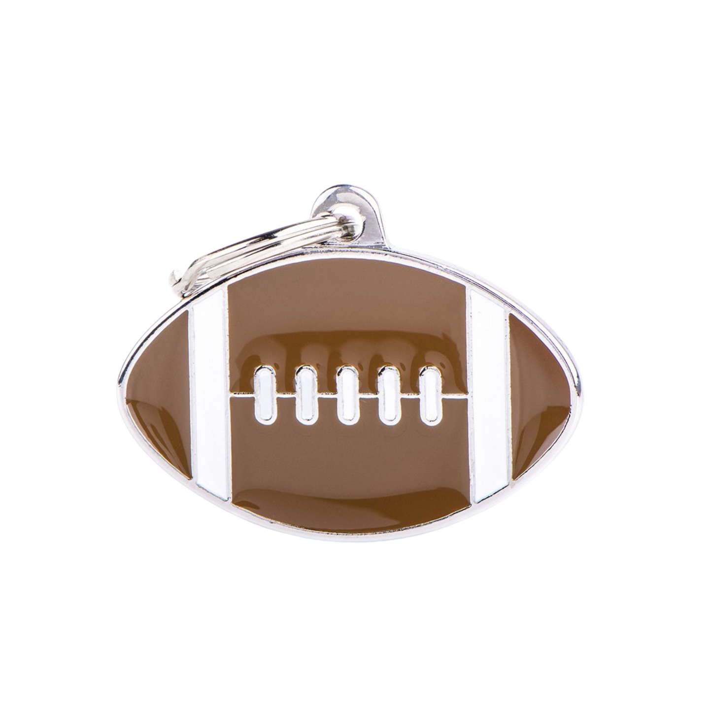 Myfamily Charms Big American Football ID Tag