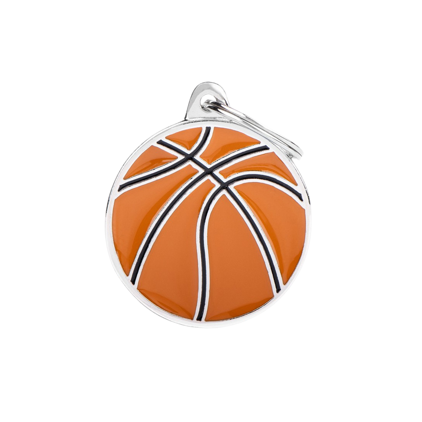 Myfamily Charms Big Basketball ID Tag