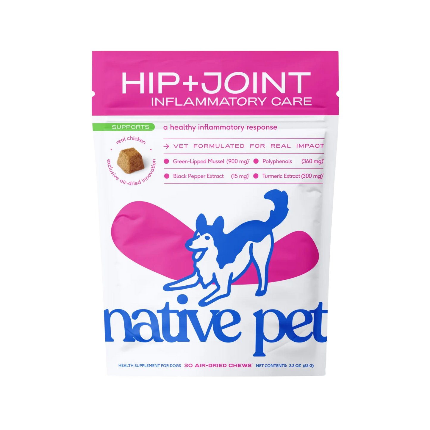 Native Pet Hip+Joint Inflammatory Care for Dogs