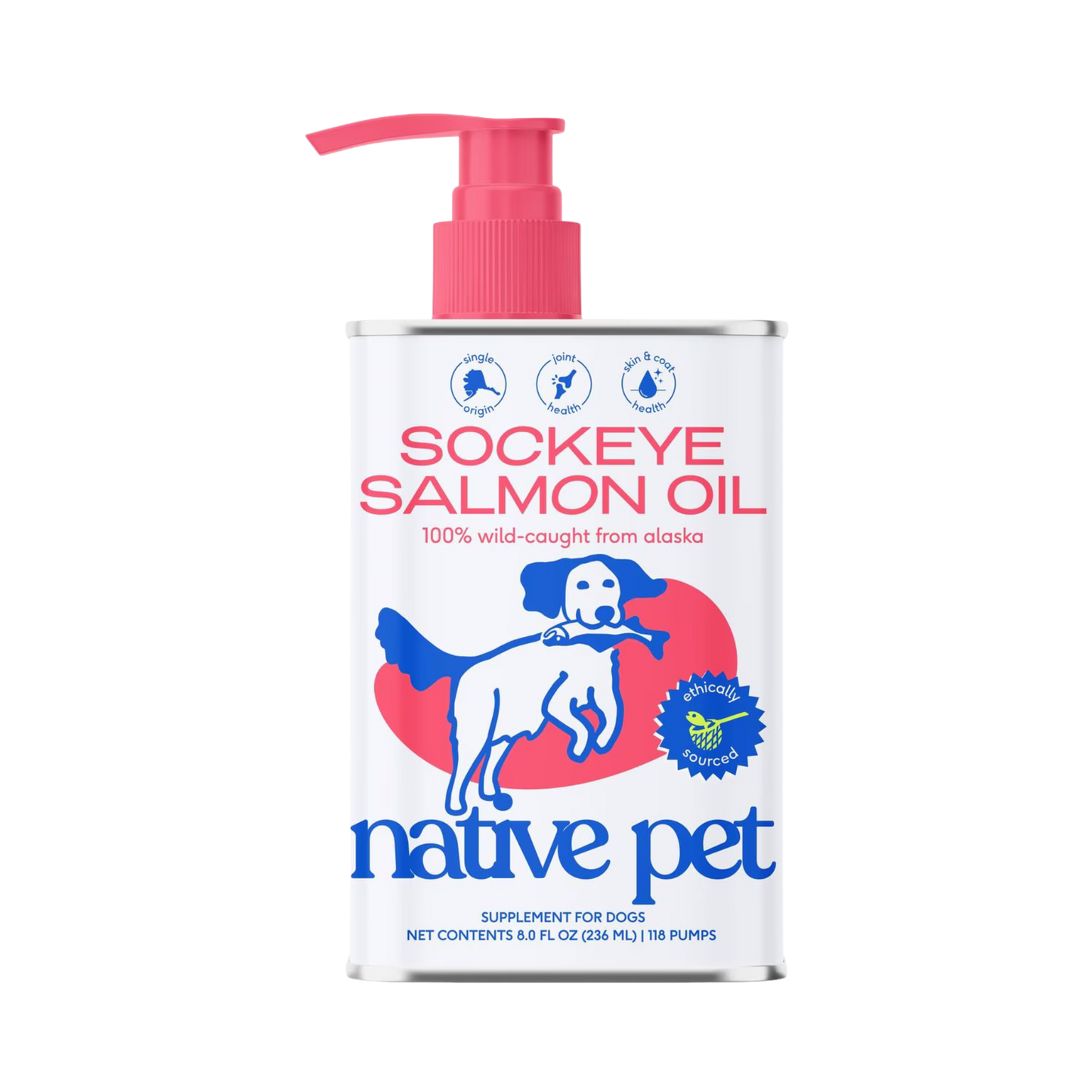 Native Pet Sockeye Salmon Oil