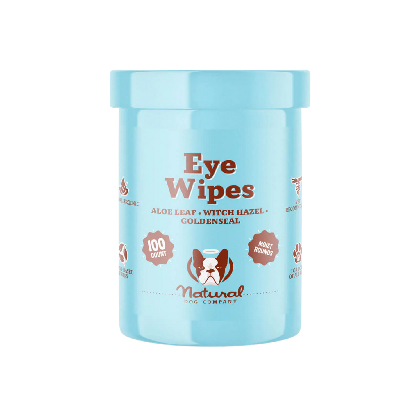 Natural Dog Company Eye Wipes, 100ct
